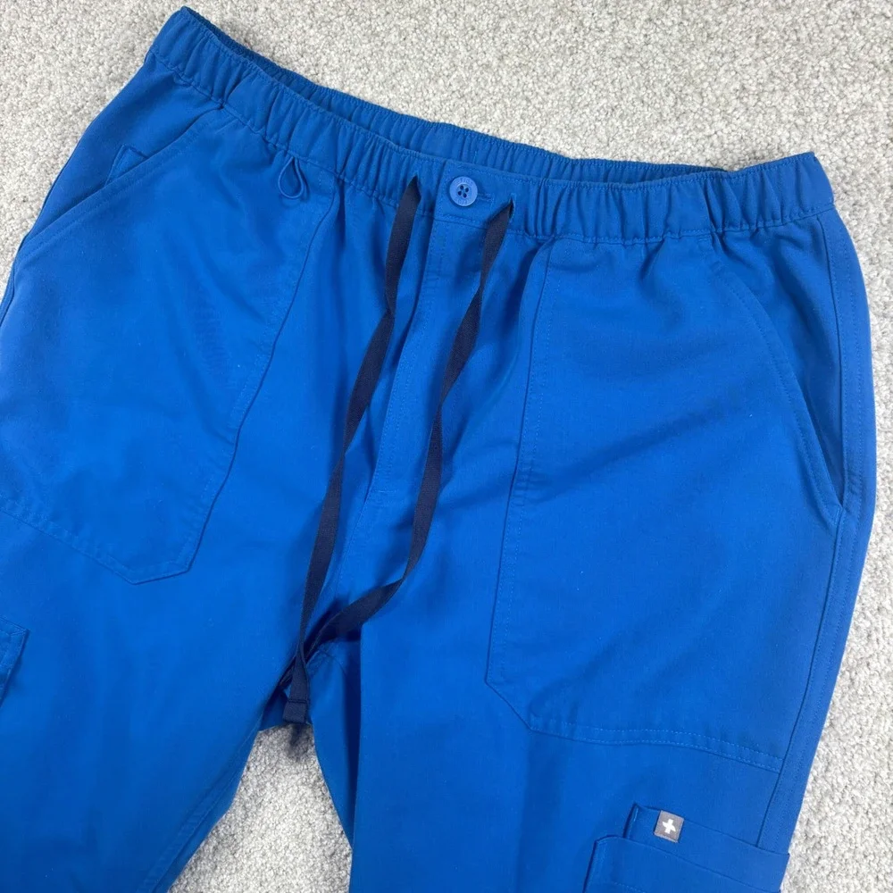 FIGS Cairo Cargo Scrub Pants Mens MT Blue Technical Collection 1000200T